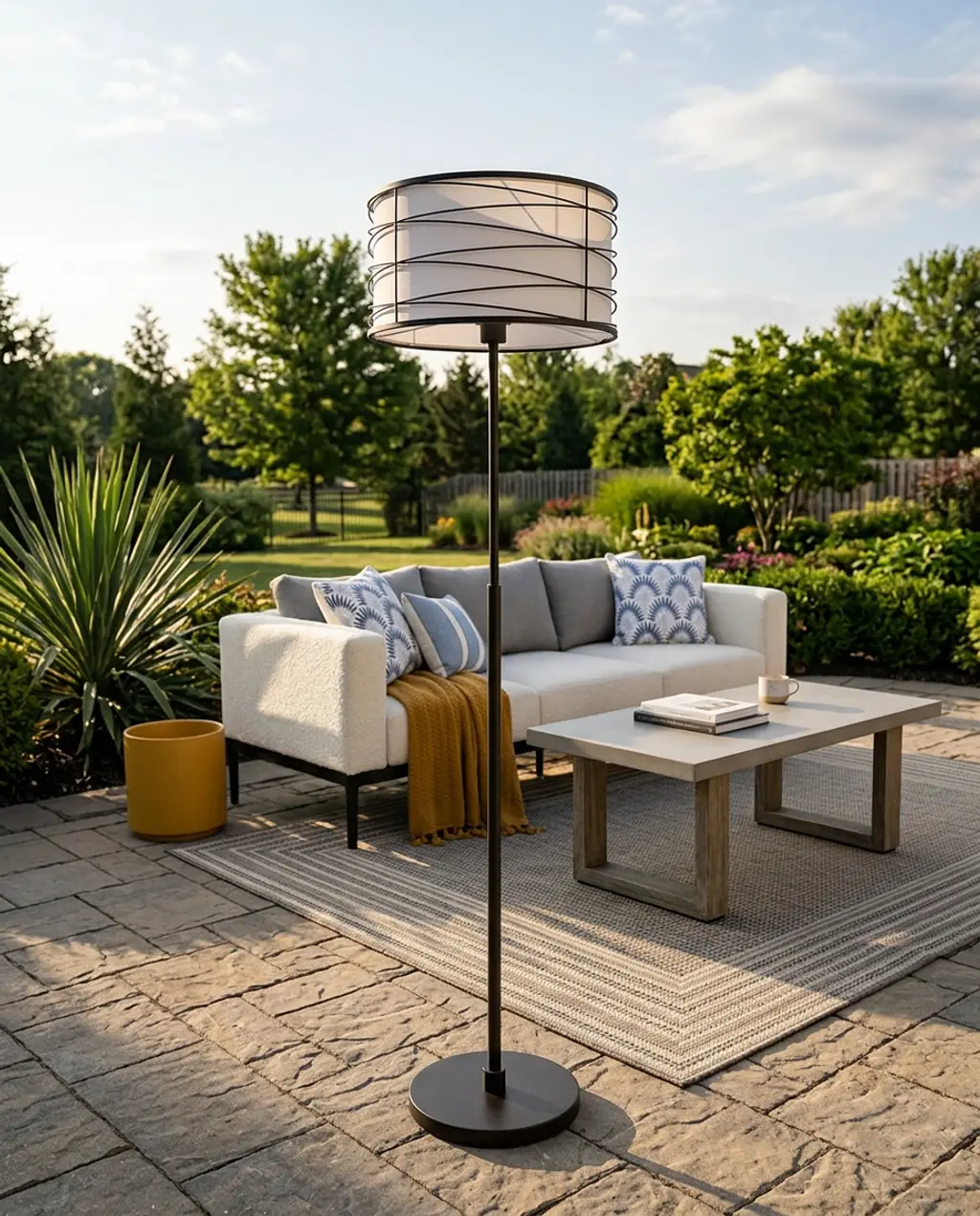 Covered Patio Oasis with Modern Indoor Feel