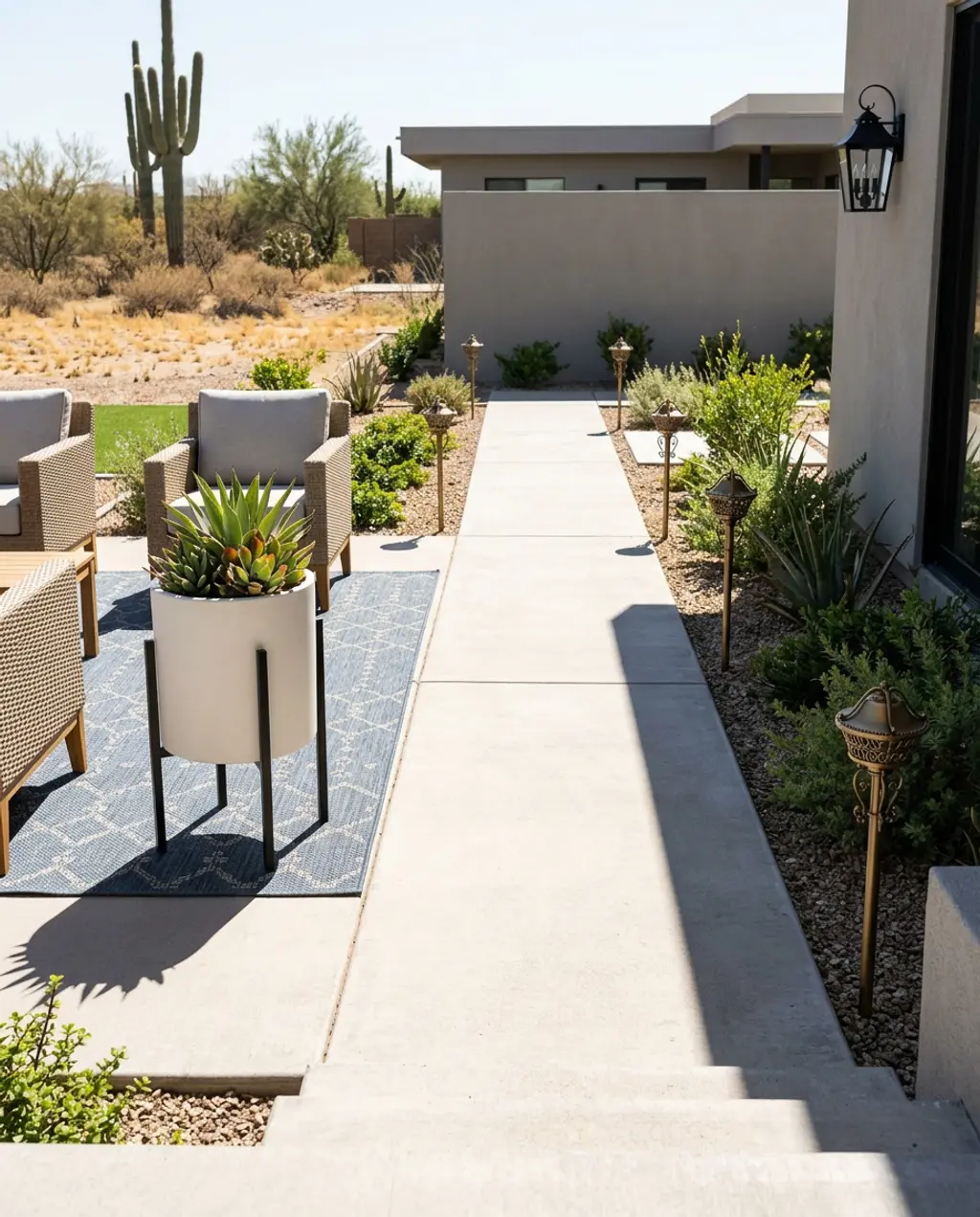 Modern Pathway Illumination with LED Strips
