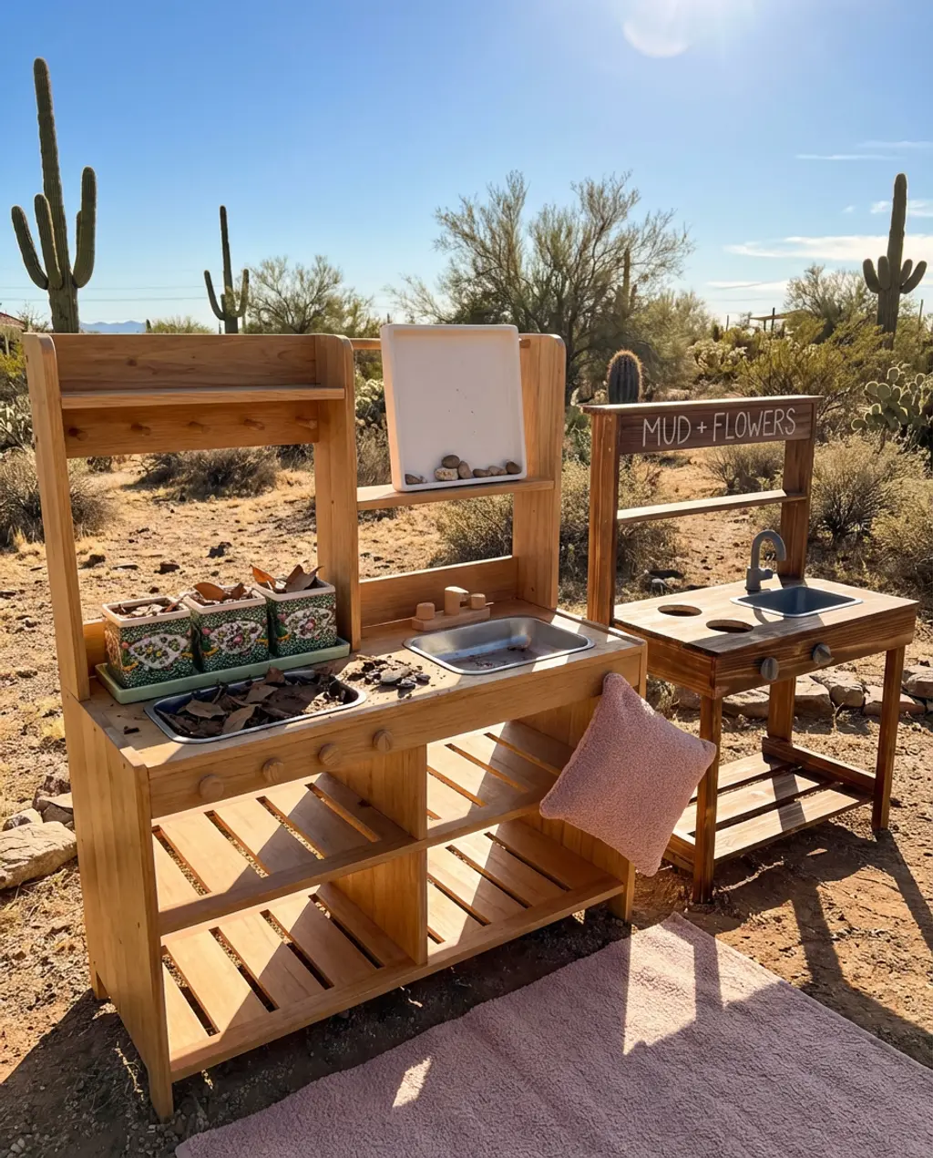Budget-Friendly DIY Mud Kitchen with Upcycled Pallets — Luxury Version