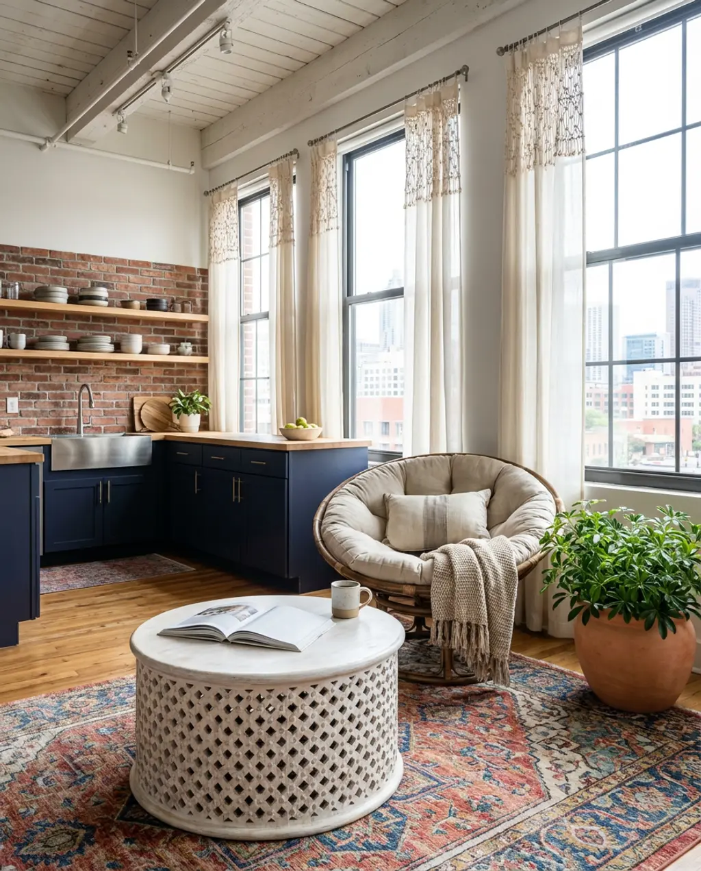 Bohemian Loft Apartment Open Layout