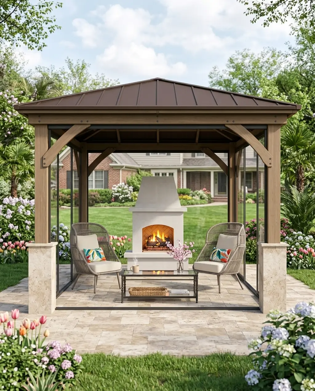 Enclosed Gazebo for All-Season Outdoor Living
