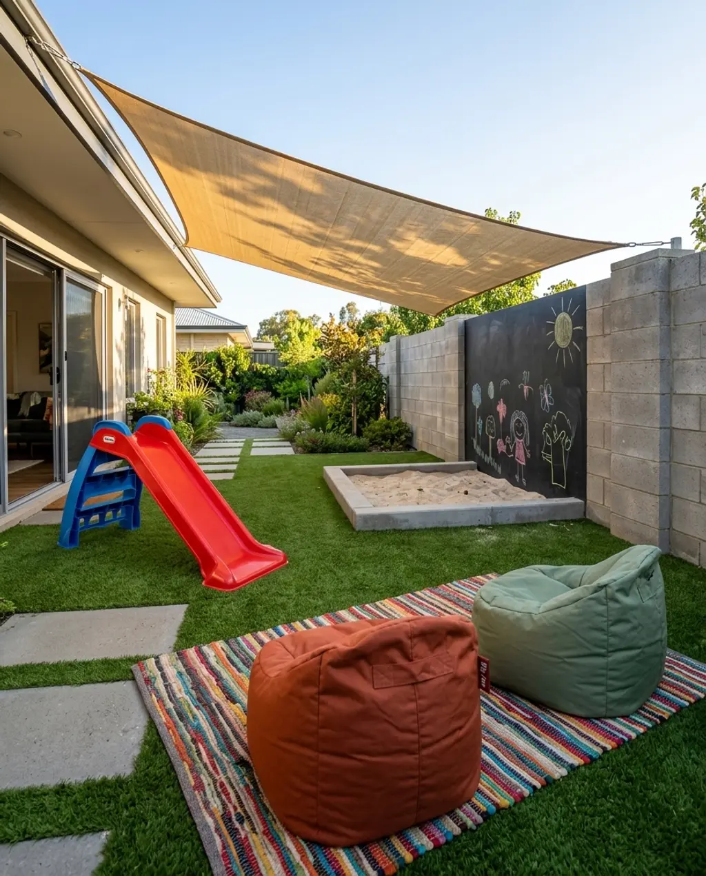 Family-Friendly Play Zone in a Small Yard