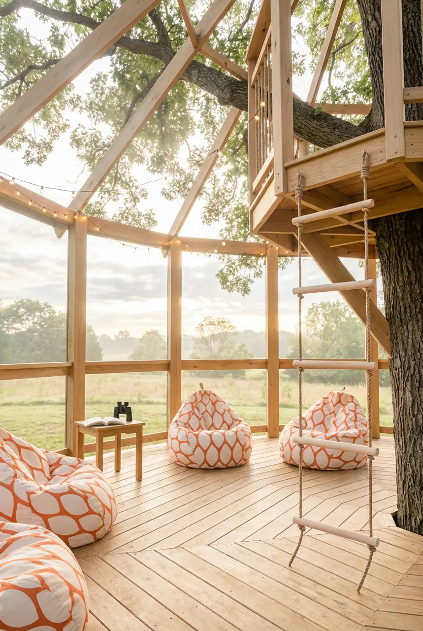 Modern Treehouse Retreat for Older Adventurers