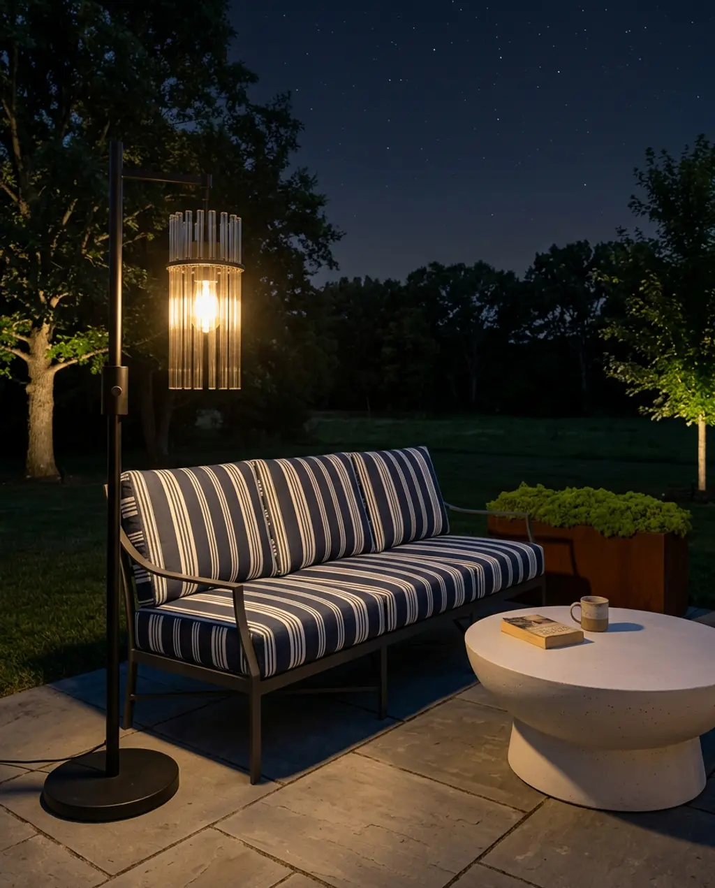 Industrial Loft-Style Outdoor Living Space