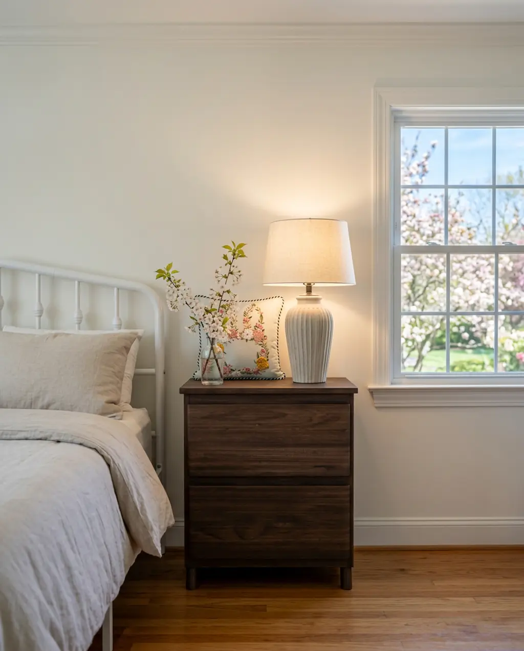 Farmhouse Easter Bedroom with Subtle Accents