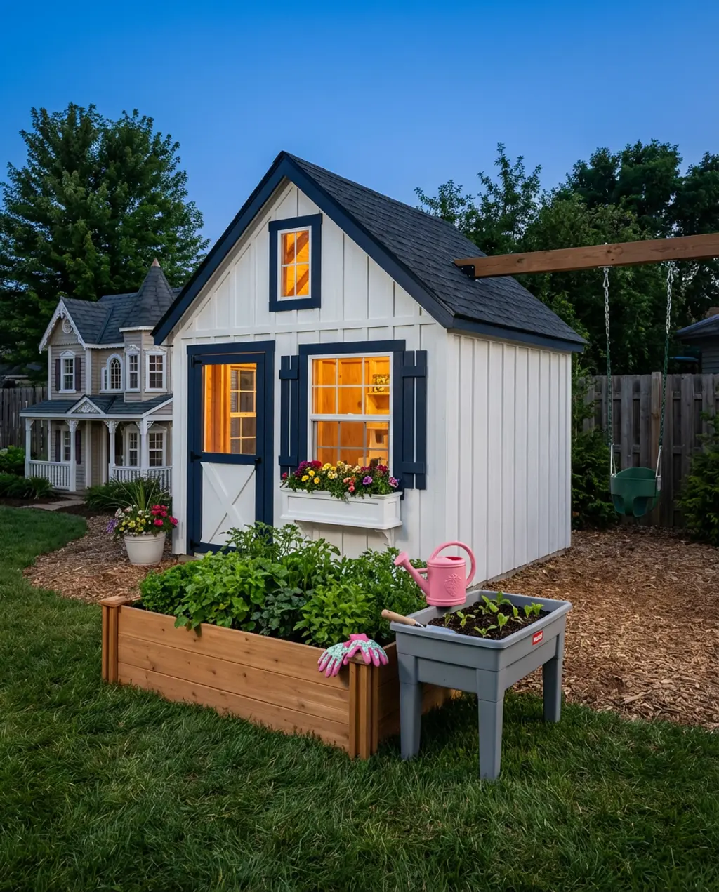 Sustainable Garden with Kids' Growing Patch