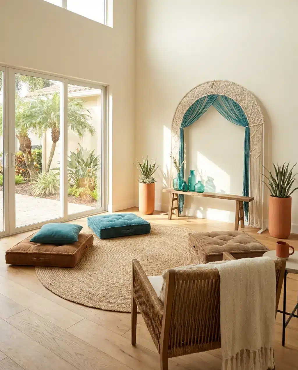 Unique Desert Oasis Wedding Arch & Seating