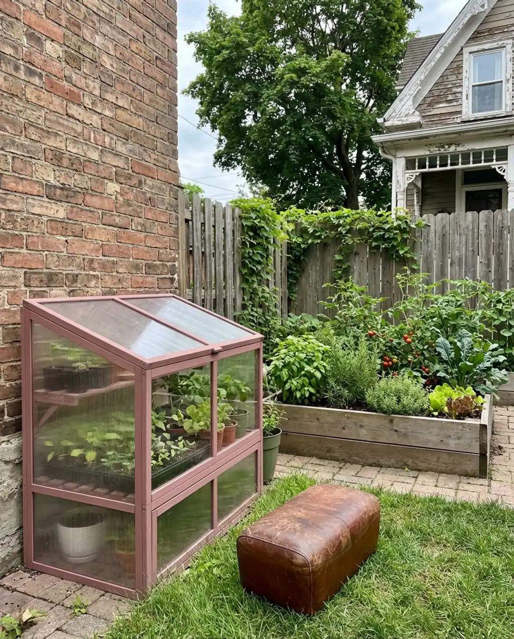 Mini Balcony Greenhouse for Year-Round Edibles