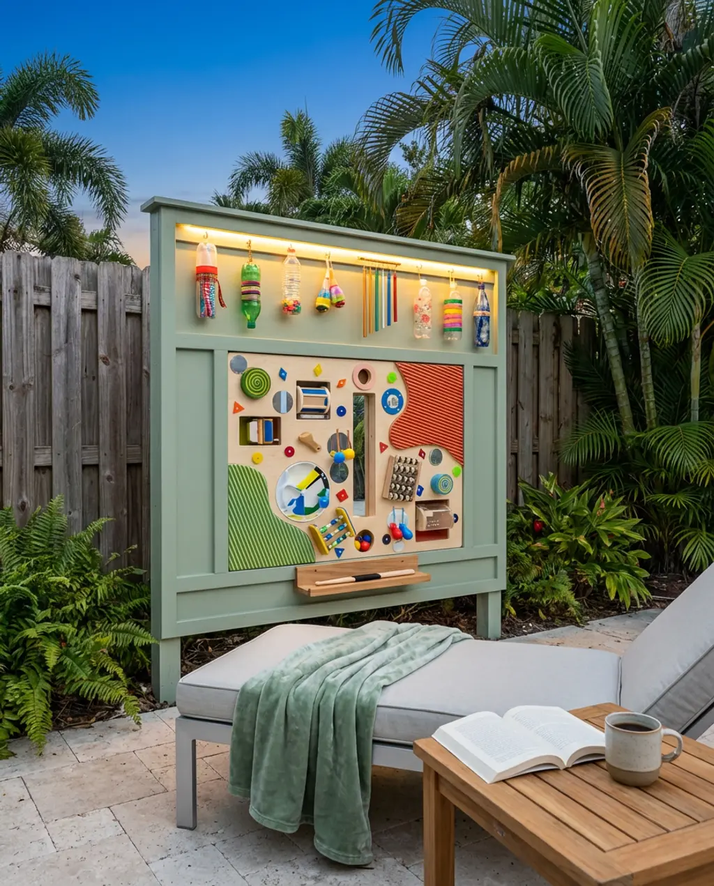 Outdoor Music and Sound Exploration Wall