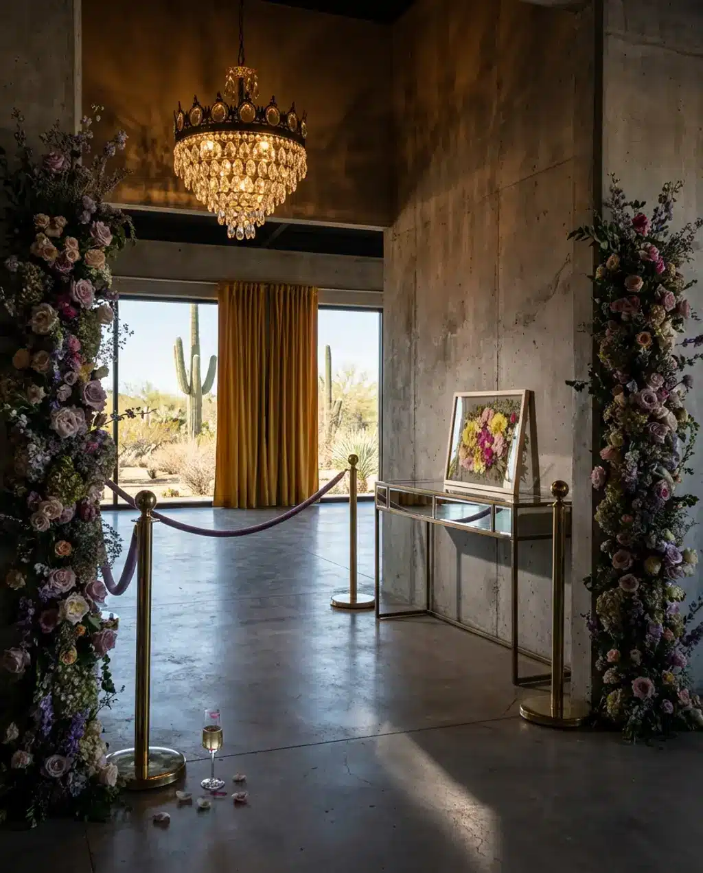 Sophisticated Indoor Elegant Ballroom Entrance