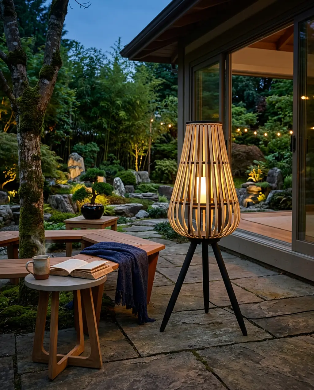 Zen Japanese Garden Outdoor Reading Nook
