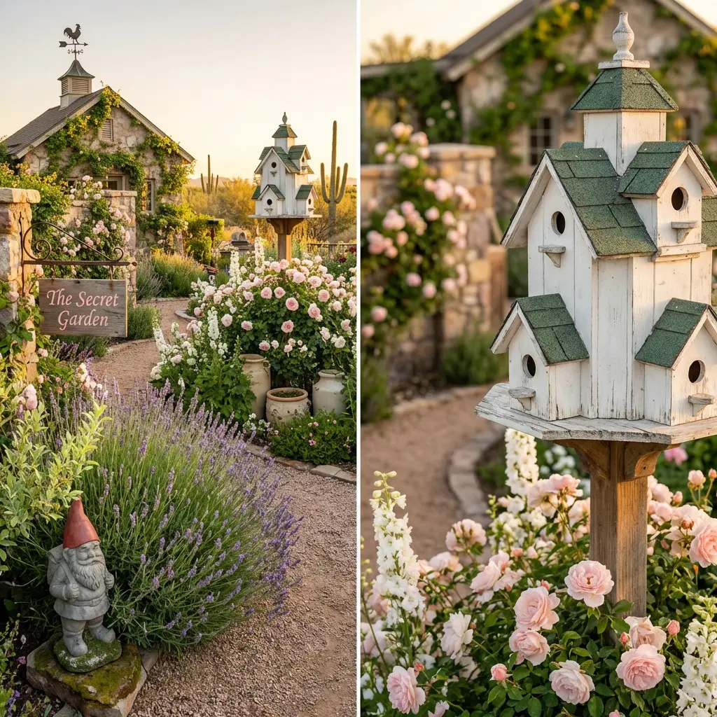 Quirky Cottage Garden Decor with Vintage Finds