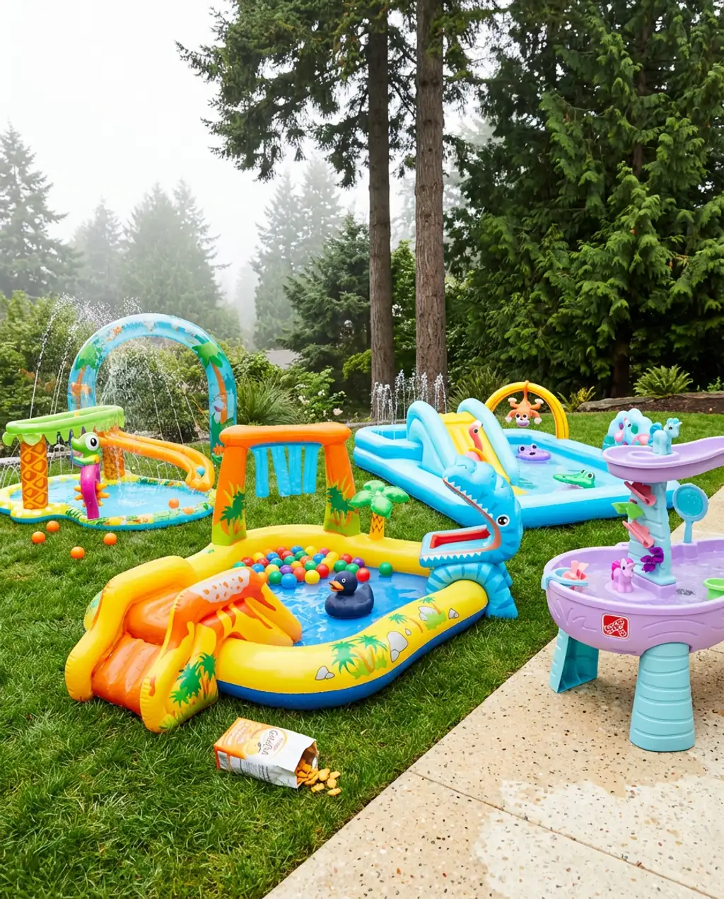 Water Play Park for Summer Fun