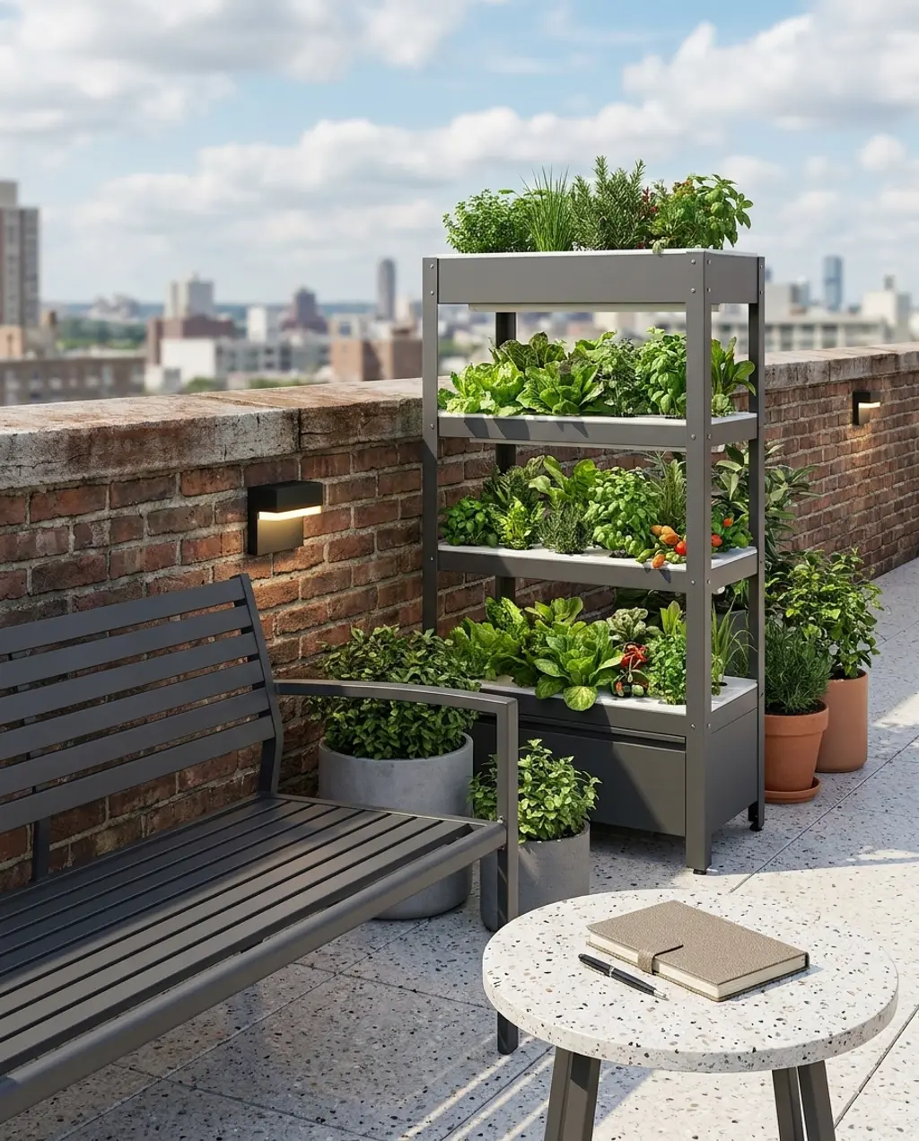 Urban Oasis Roof Garden with Hydroponics