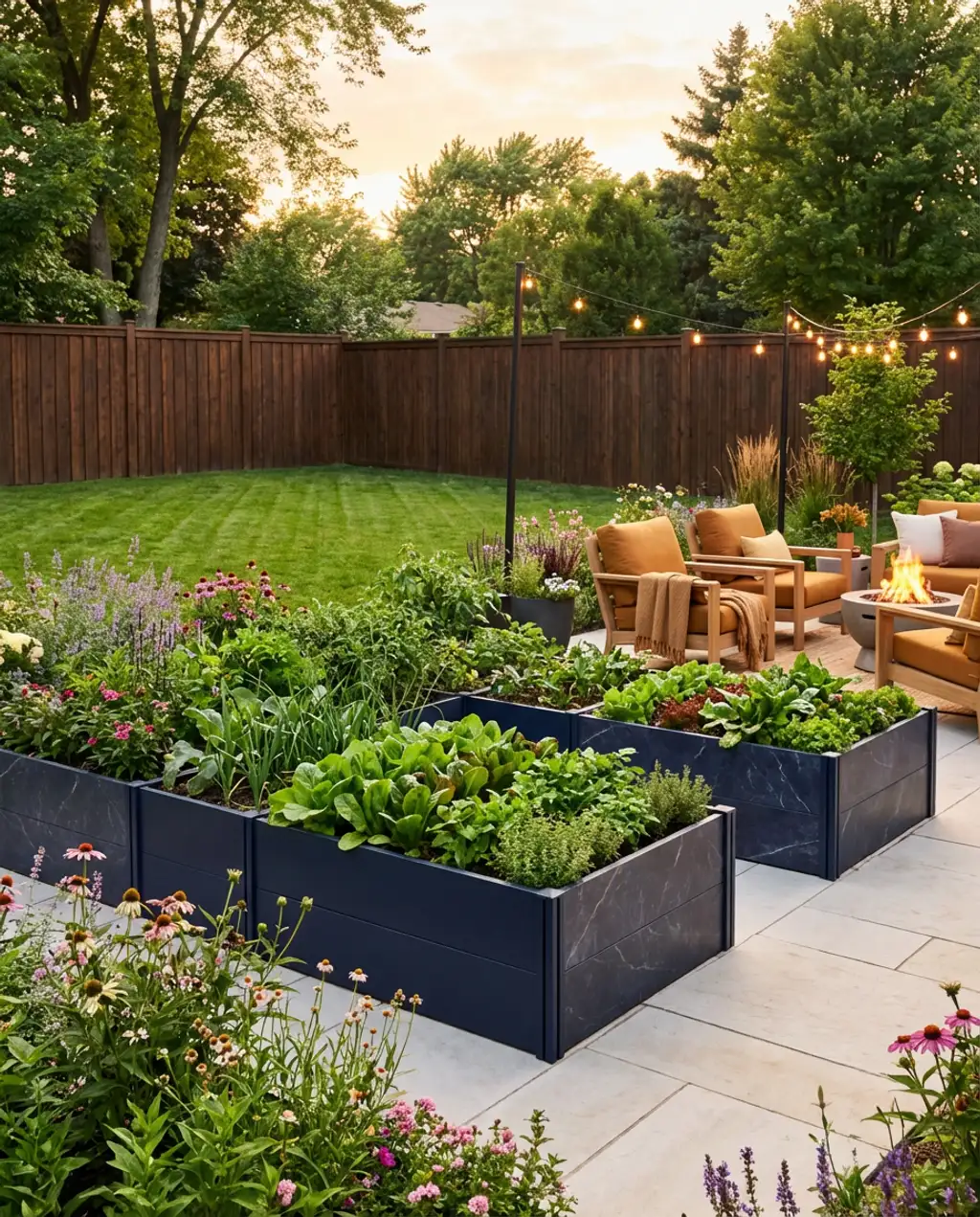 Modular Raised Bed System for Customizable Layouts