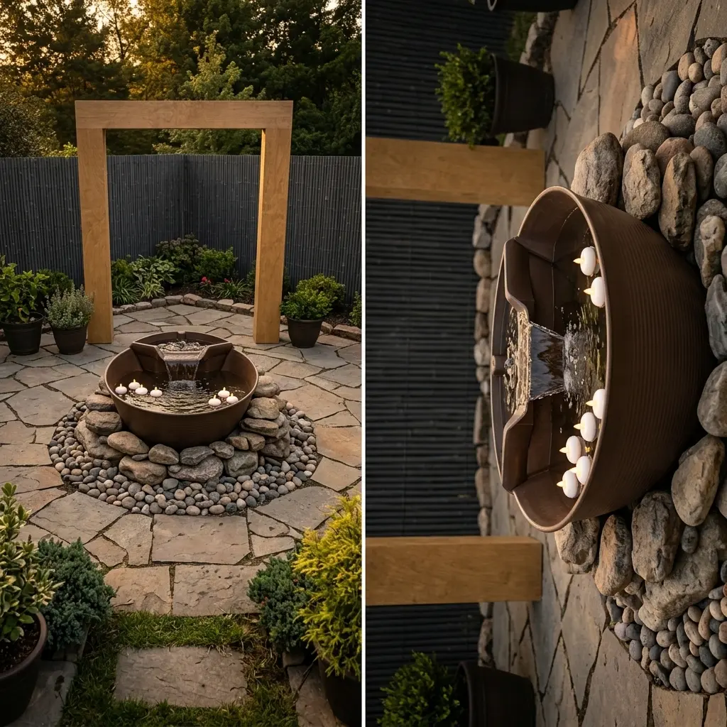Zen-Inspired Wedding Pond Ceremony Backdrop