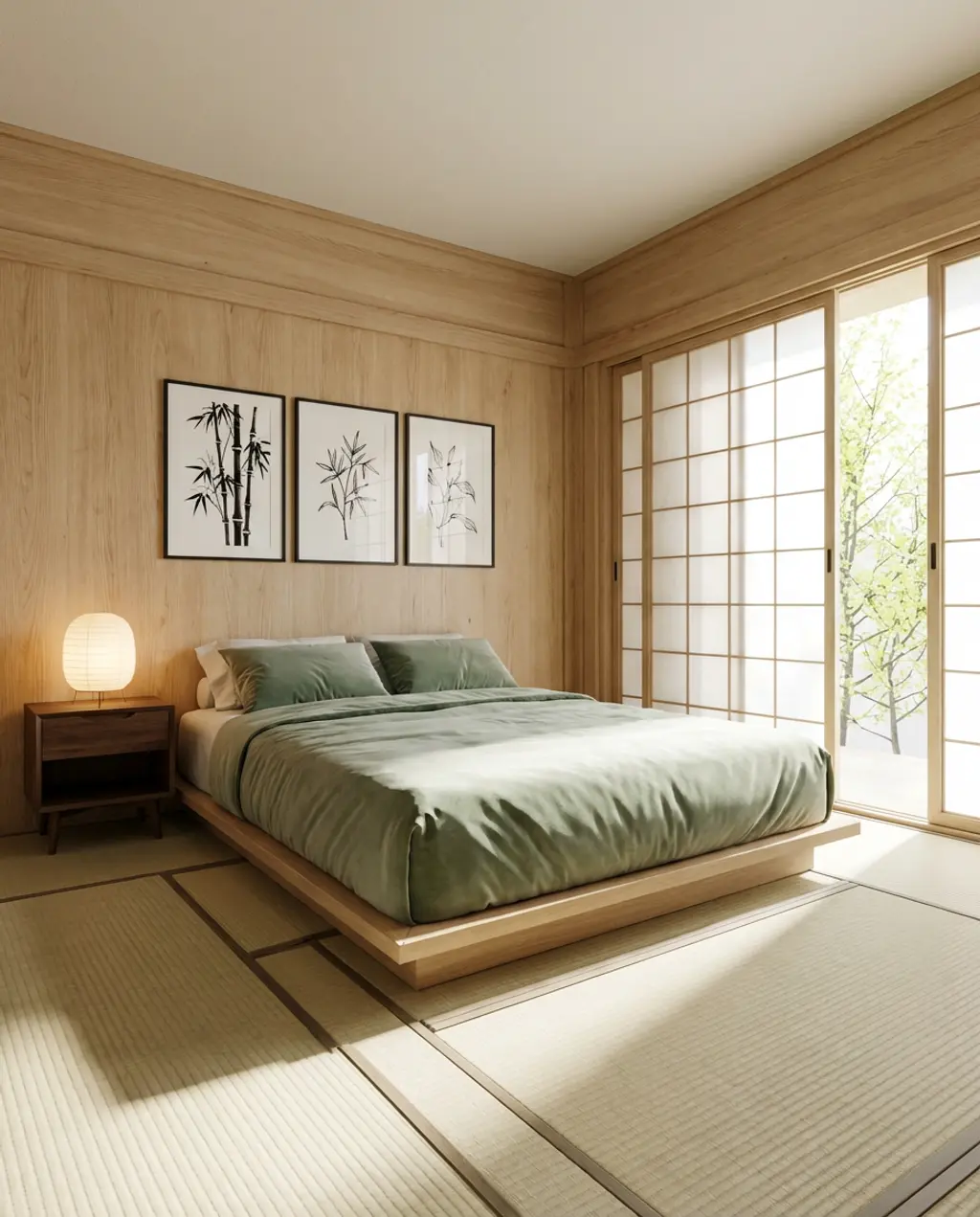 Minimalist Zen Retreat Bedroom
