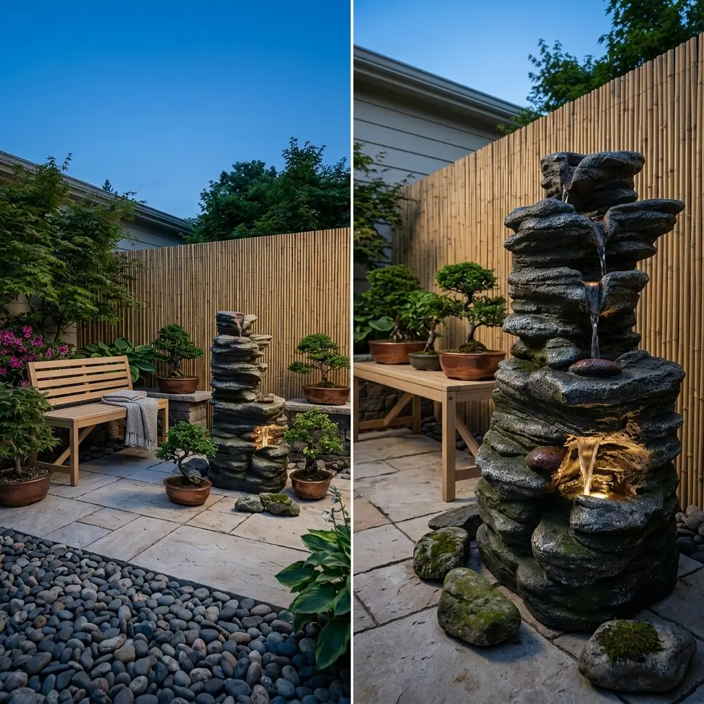 Japanese Garden Inspired Bamboo Screens for Patio Privacy & Shade