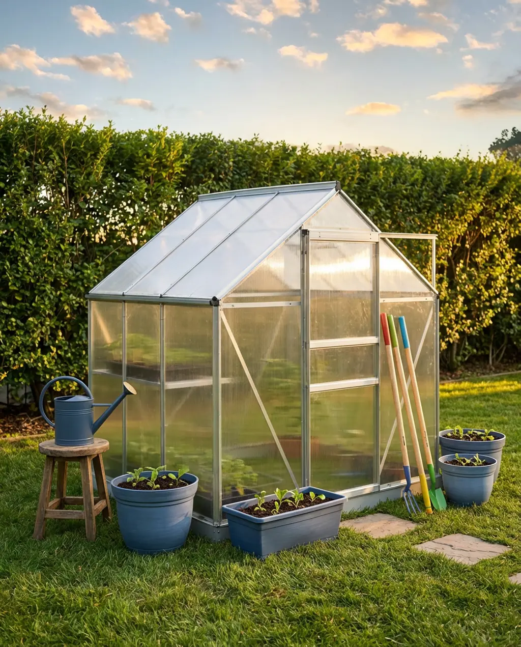 Compact Kids' Greenhouse for Garden Exploration