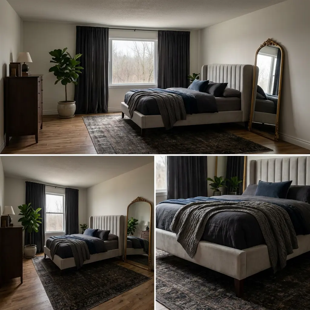 Dark & Moody Bedroom Sanctuary