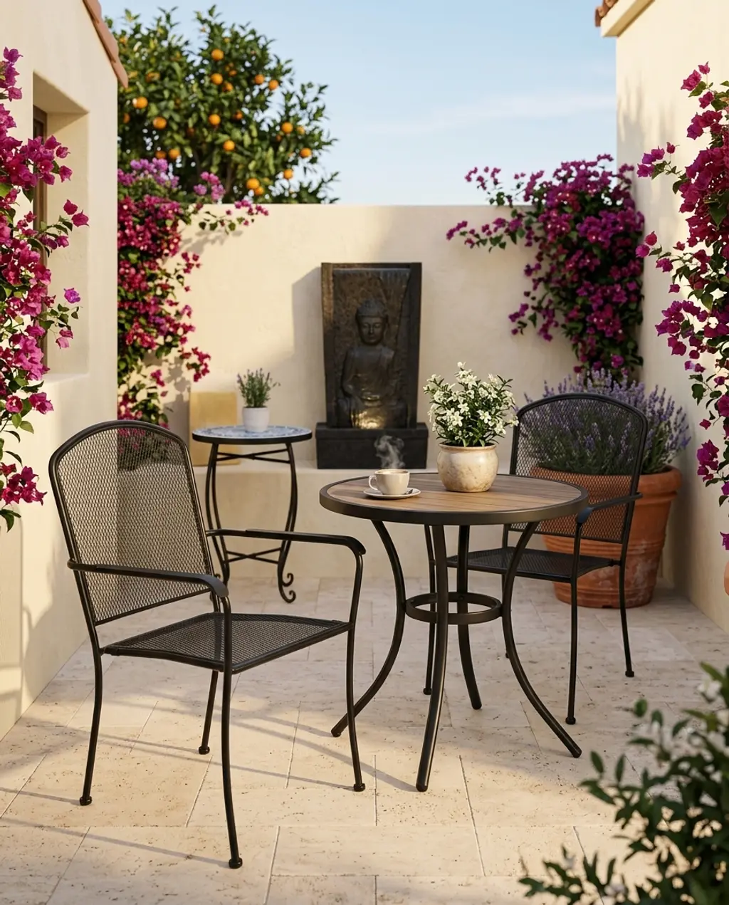 Mediterranean Courtyard Charm — Budget Version