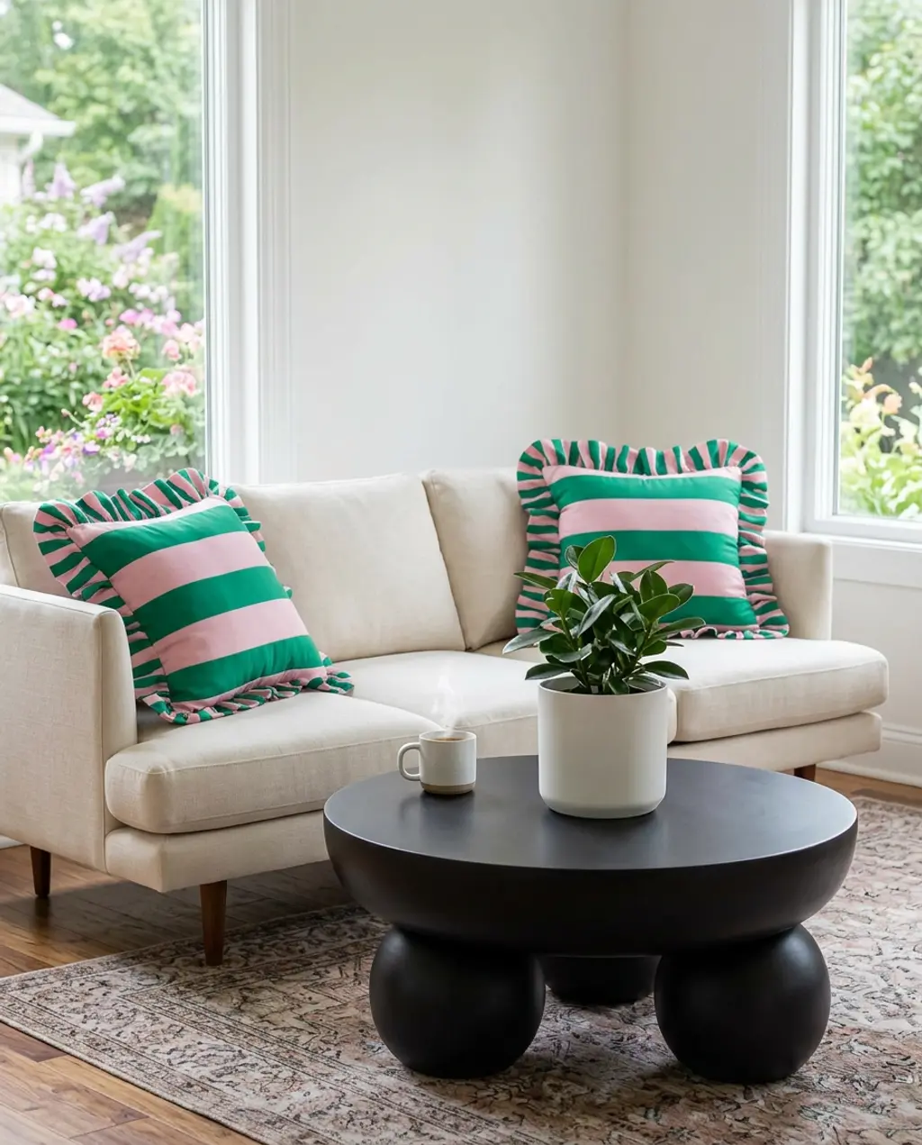 Bloxburg Dream Living Room: Pastel & White Modern