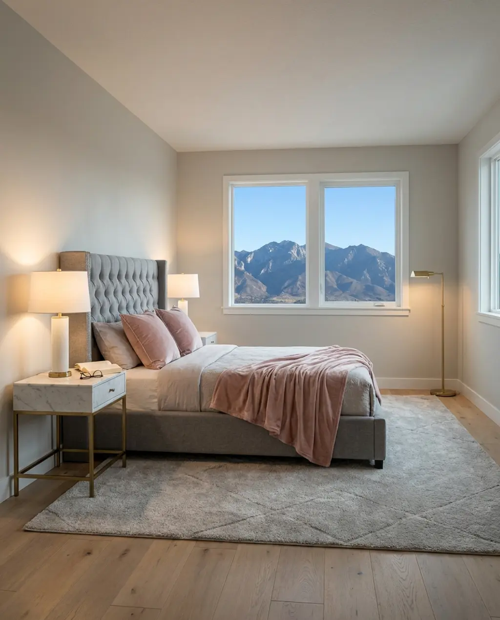 Spring Bedroom Makeover: Sophisticated Grey & Blush — Budget Version