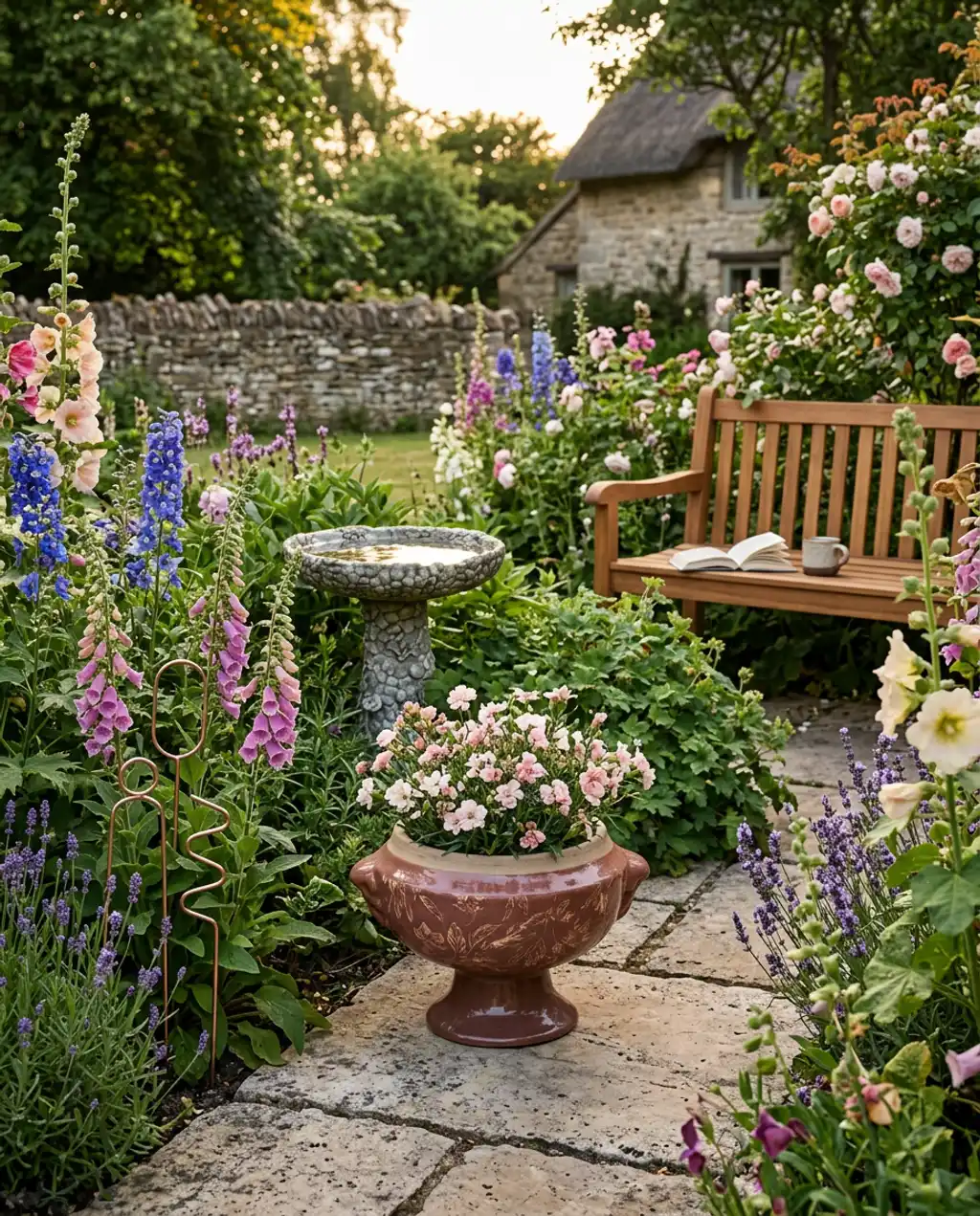 Overflowing Flower Beds for a Classic Cottage Garden Look