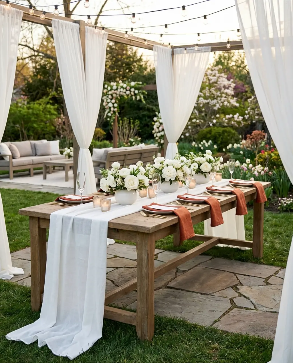 Elegant Outdoor Spring Wedding Reception 2026