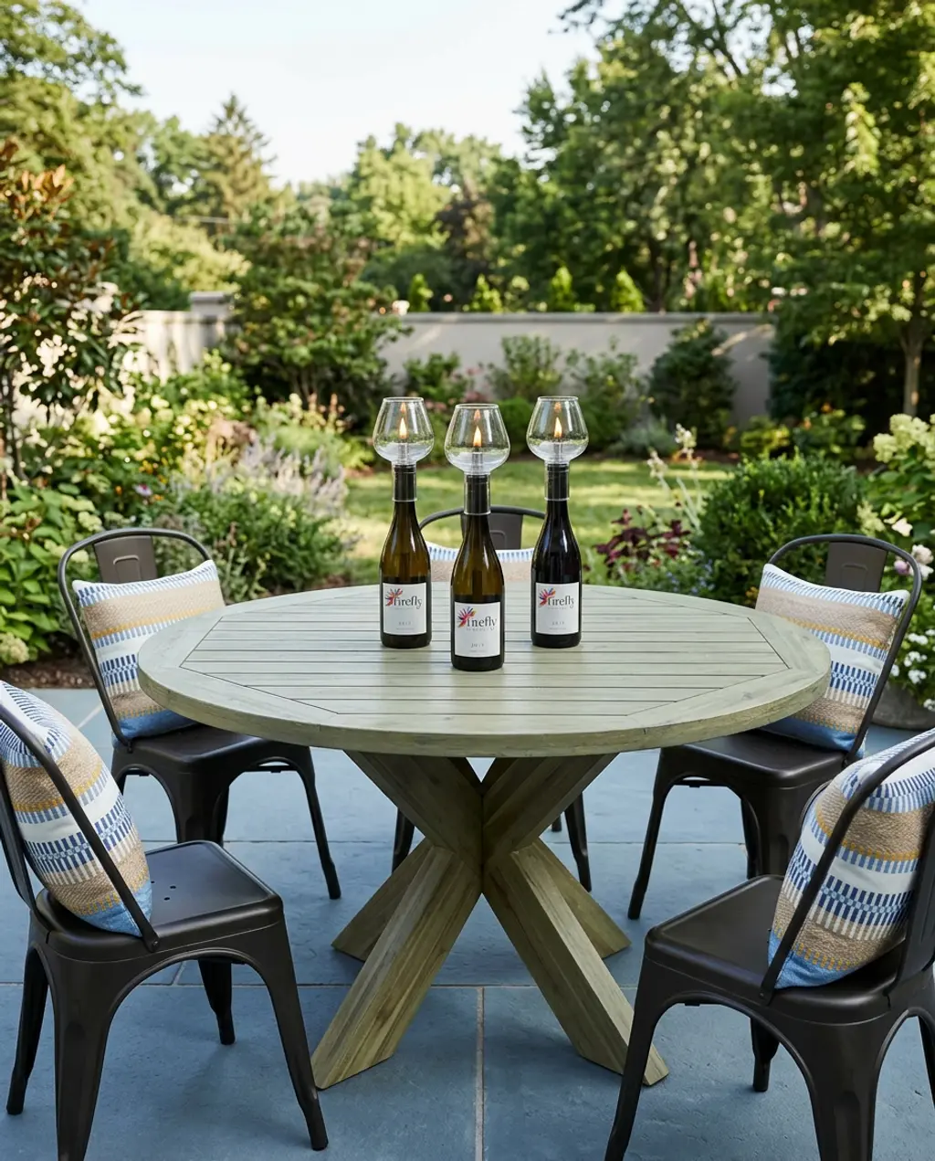 DIY Wine Bottle Torch Lights for Outdoor Entertaining