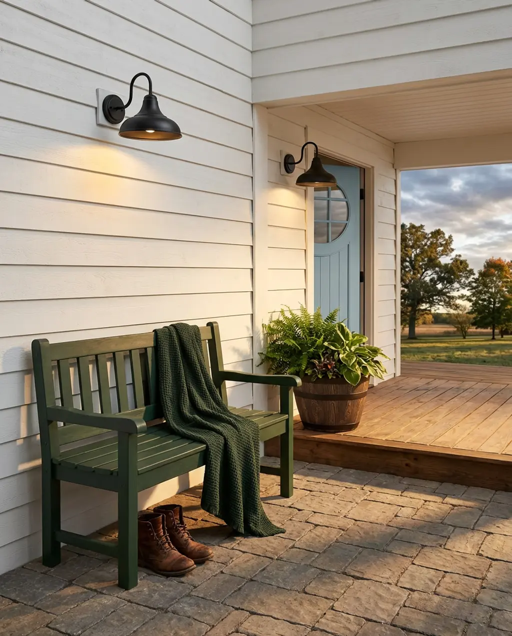 Modern Farmhouse Interior Entry with Shiplap