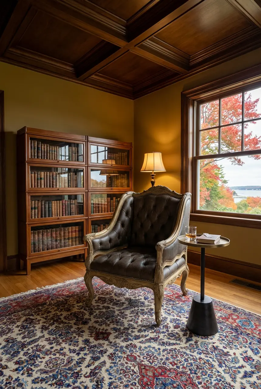 Charming Vintage Library Wedding Lounge