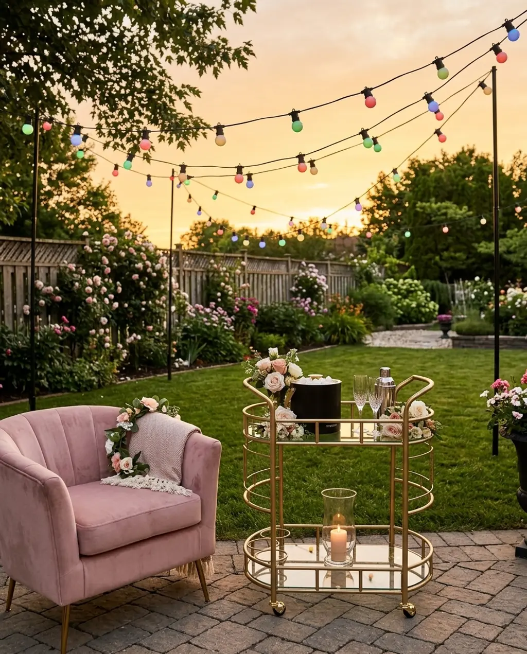 Small Backyard Wedding Reception Bar