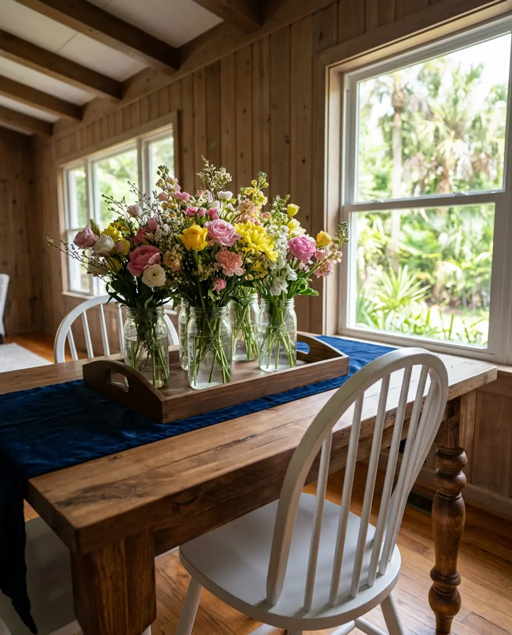 DIY Floral Centerpiece for Spring Dining Table