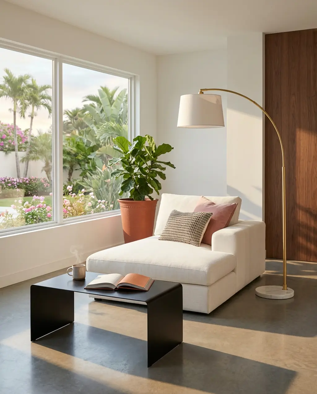 Bloxburg Modern Minimalist Spring Lounge Area