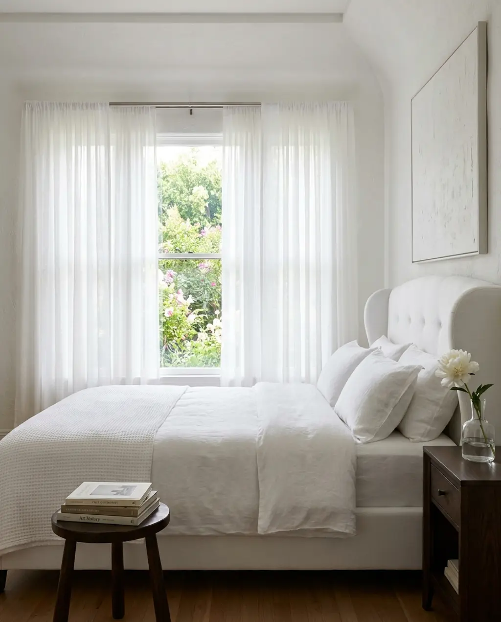 Tori's Elegant & Calm Spring Bedroom with Textured Whites