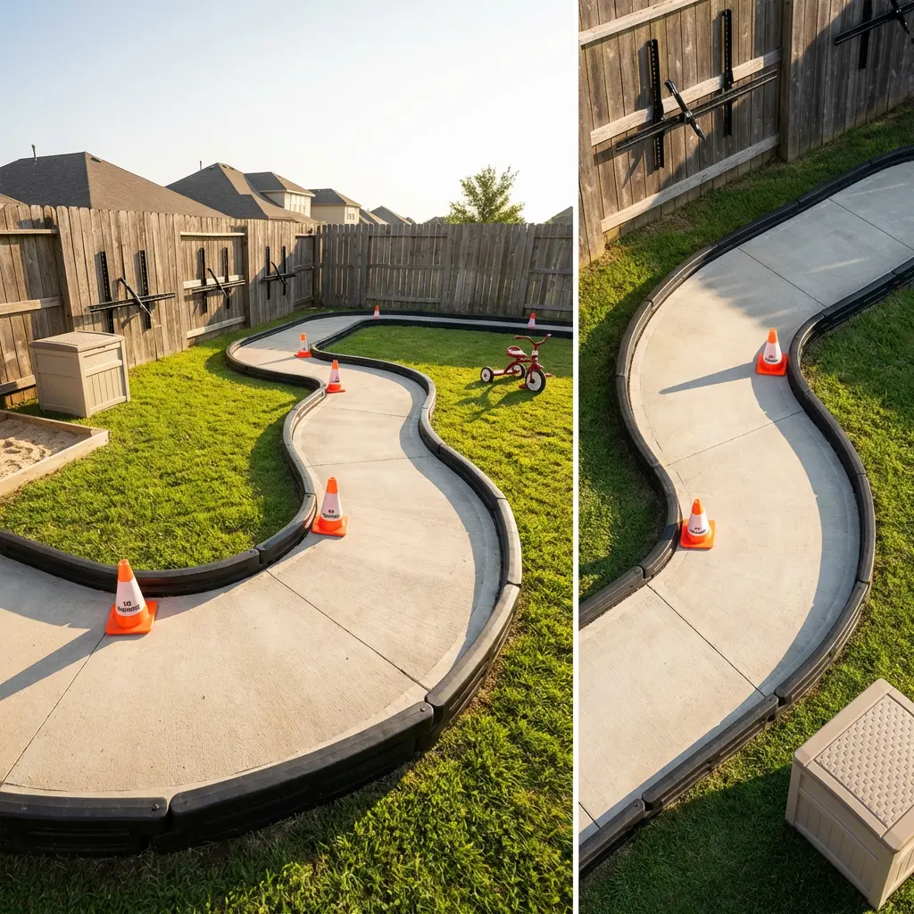 Miniature Race Track with Rubber Edging for Trikes & Bikes