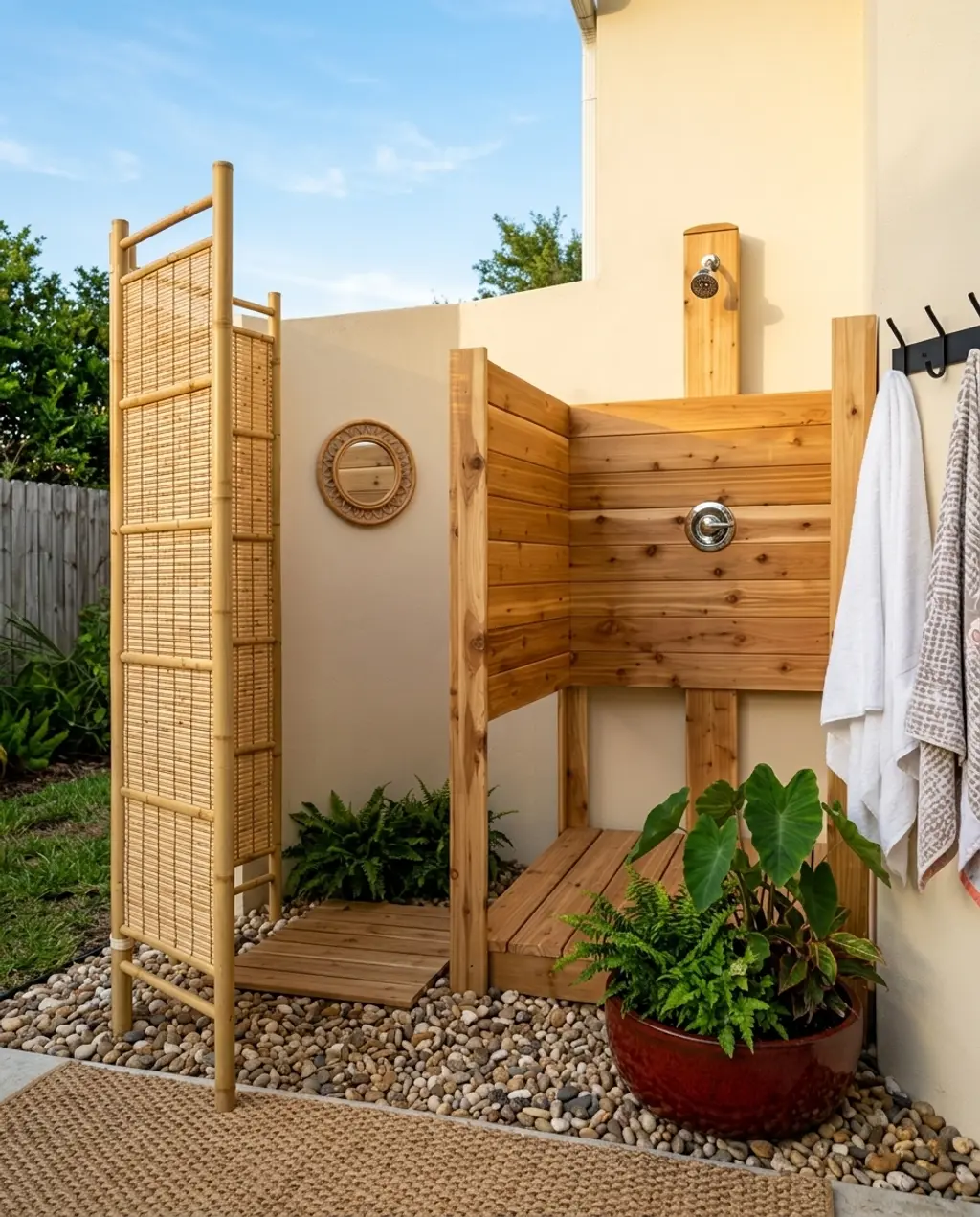 Outdoor Shower & Changing Nook