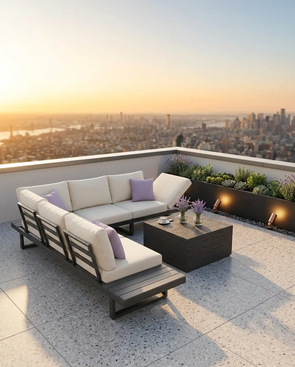 Rooftop Terrace with Panoramic City Views