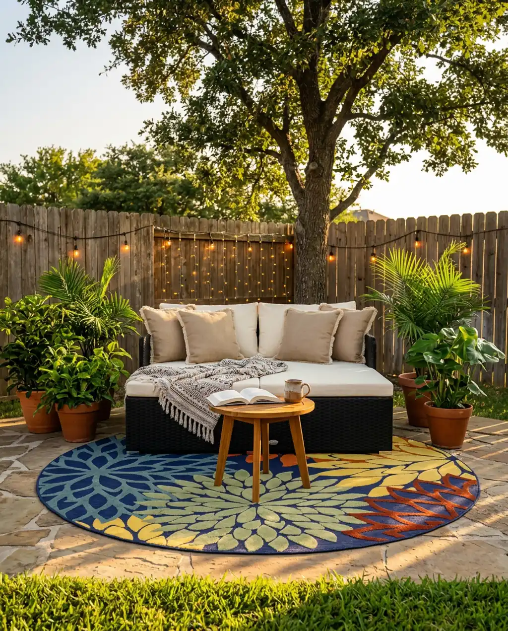 Whimsical Fairy Light Curtains for Patio Backdrops