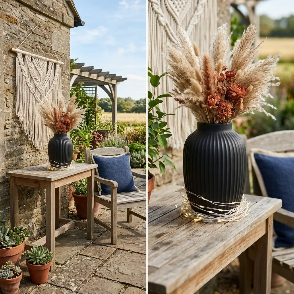 DIY Budget-Friendly Terracotta & Pampas Grass Decor