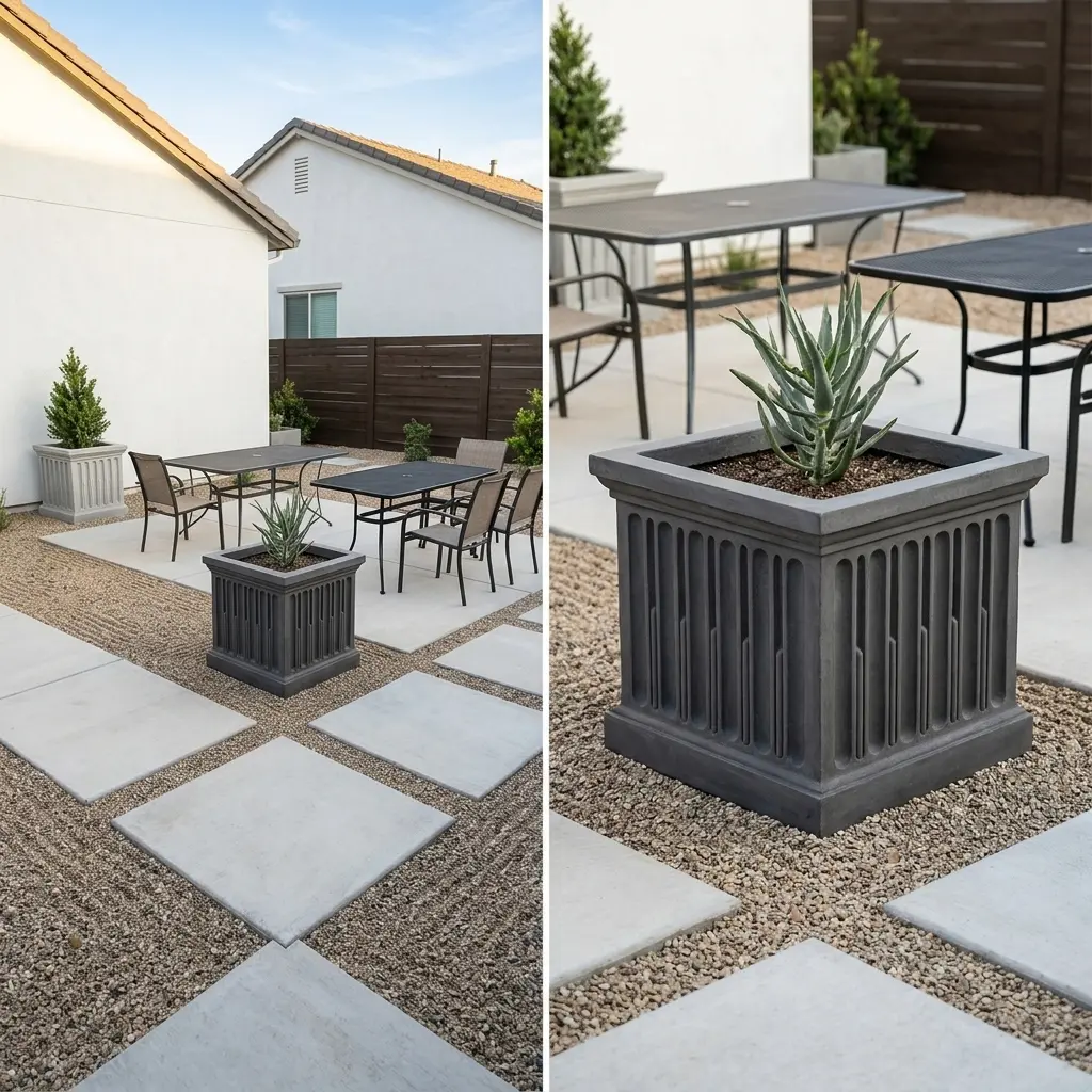 Modern Zen Garden with Geometric Paths — Luxury Version