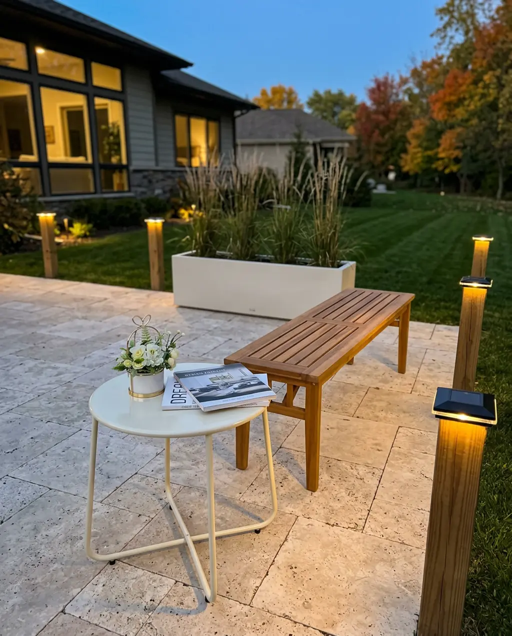 LED Deck Post Cap Lights for Defined Perimeter