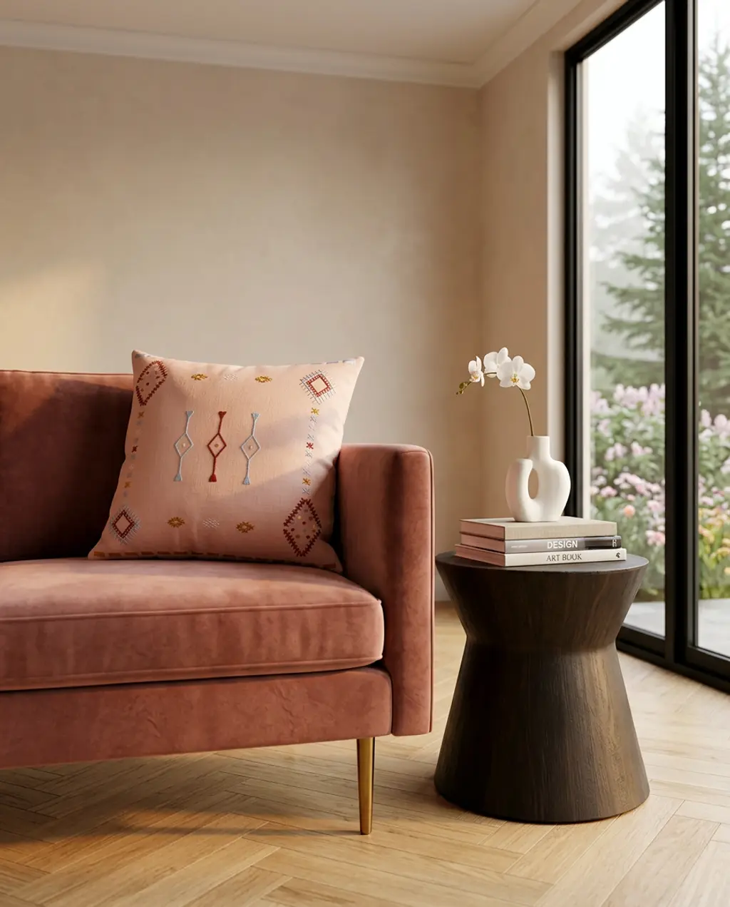 Spring Refresh: Eclectic Living Room with Global Textiles — Luxury Version