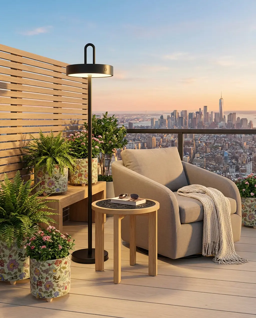 Garden-Inspired Rooftop Reading Nook