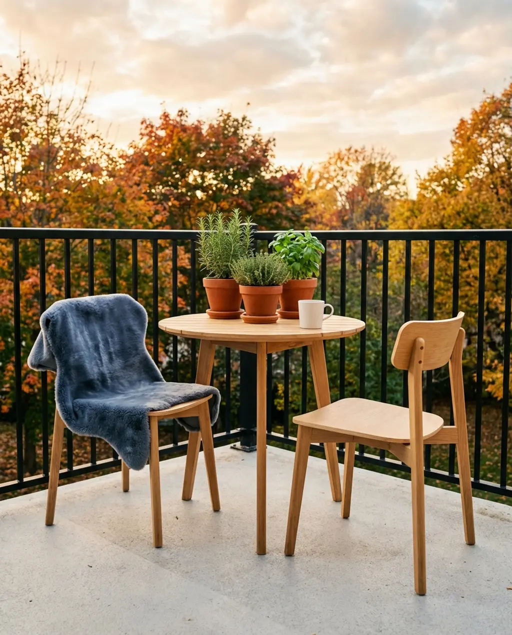 Small Balcony Bistro Set for Spring Coffee 2026