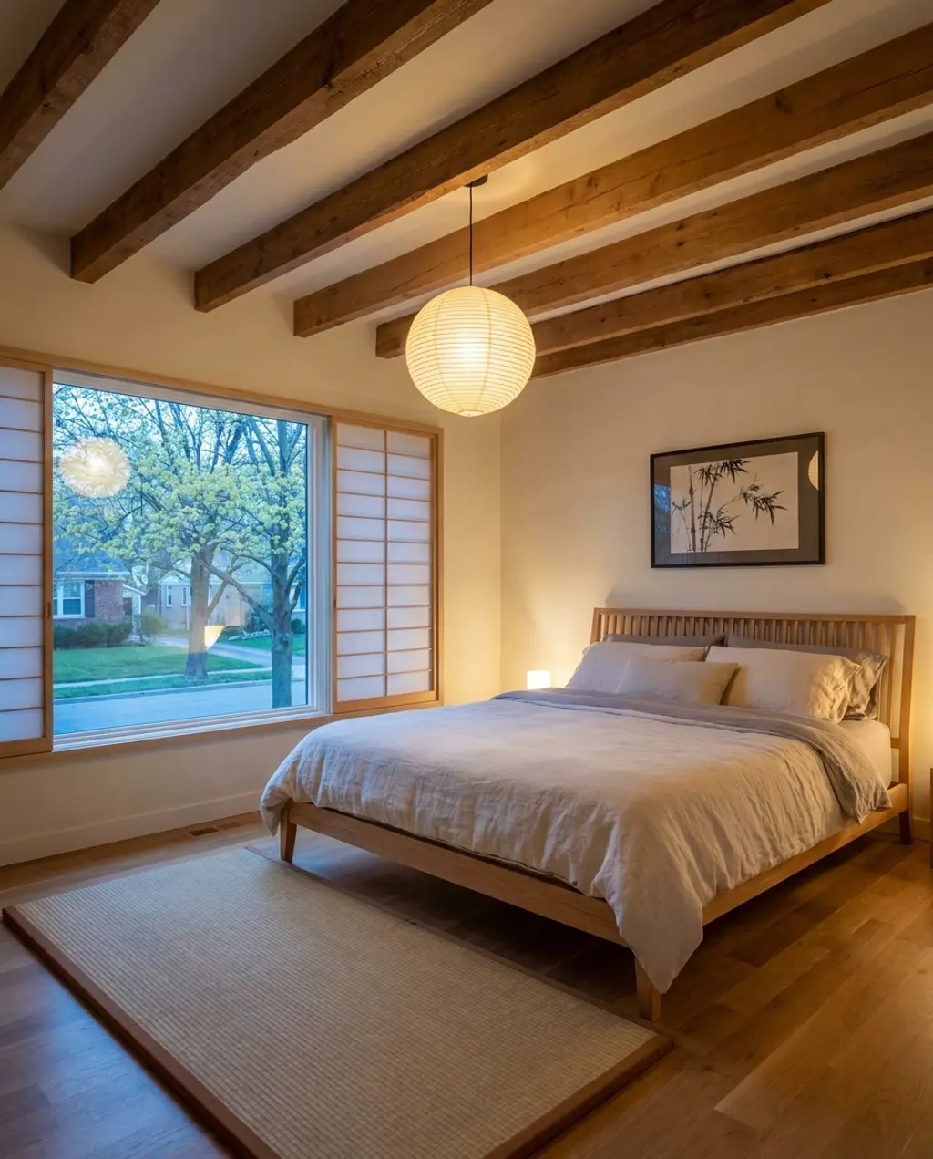 Tori-Inspired Zen Spring Bedroom with Minimalist Decor