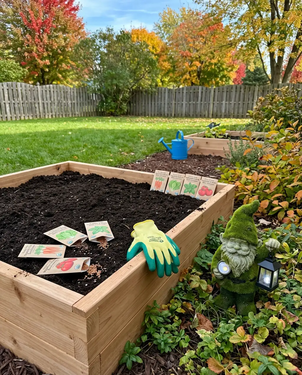 Interactive Garden with Raised Beds & Child-Safe Tools