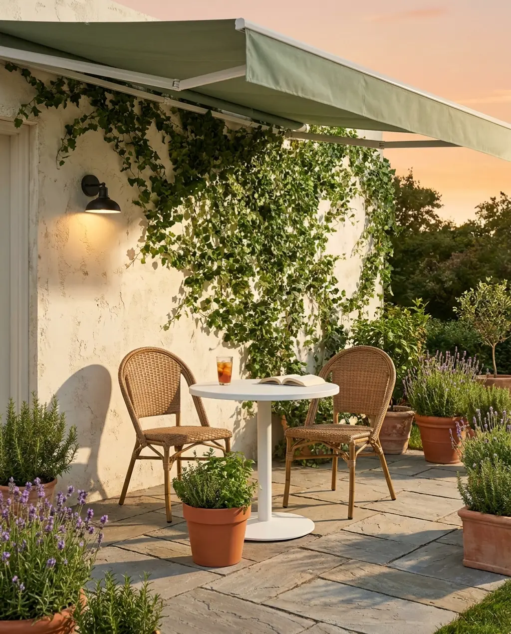 French Cafe Style Terrace Dining — Budget Version