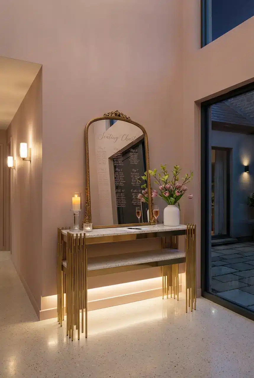 Refined Indoor Elegant Seating Chart Display